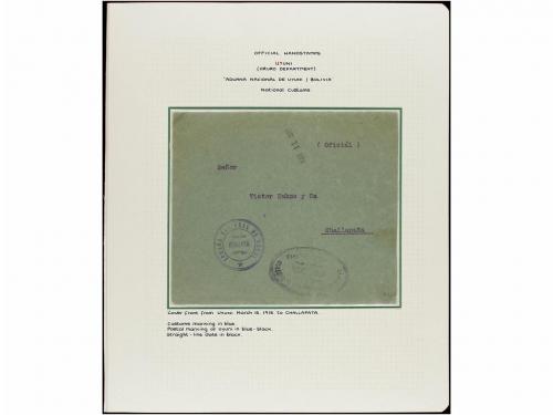 ✉ BOLIVIA. 1880-1936. MARCAS PROVISIONALES DE PORTES PAGADOS