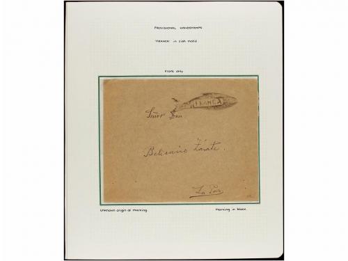 ✉ BOLIVIA. 1880-1936. MARCAS PROVISIONALES DE PORTES PAGADOS