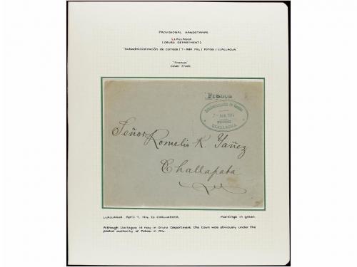 ✉ BOLIVIA. 1880-1936. MARCAS PROVISIONALES DE PORTES PAGADOS