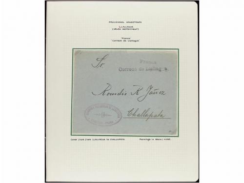 ✉ BOLIVIA. 1880-1936. MARCAS PROVISIONALES DE PORTES PAGADOS