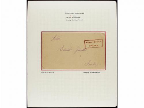 ✉ BOLIVIA. 1880-1936. MARCAS PROVISIONALES DE PORTES PAGADOS