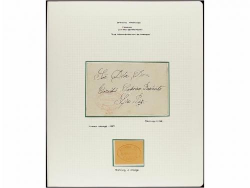 ✉ BOLIVIA. 1880-1936. MARCAS PROVISIONALES DE PORTES PAGADOS