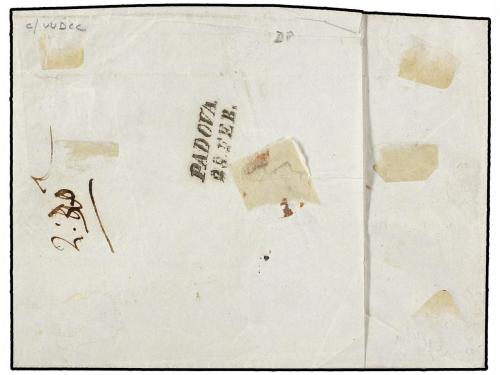✉ ITALIA ANTIGUOS ESTADOS: LOMBARDO-VENECIA. 1852. Cover fro