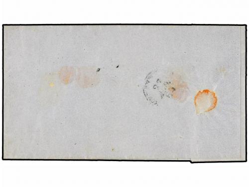 ✉ ITALIA. 1872. Cover from Genoa via Livorno to Civita Vecch