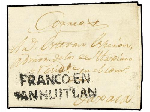 ✉ MEXICO. 1821 (20-Oct.). YANHUITLAN a OAXACA. Marca FRANCO 