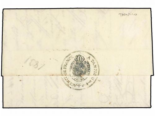 ✉ MEXICO. 1831. TAMPICO a MÉXICO. Marca TAMPICO DE/TAMAULIPA