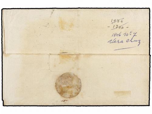 ✉ MEXICO. (1810 CA.). Envuelta circulada a SANTANDER marca N