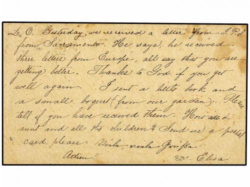 ✉ ESTADOS UNIDOS. Ed. . 1874 (July 11). Pre UPU usage of 1 c