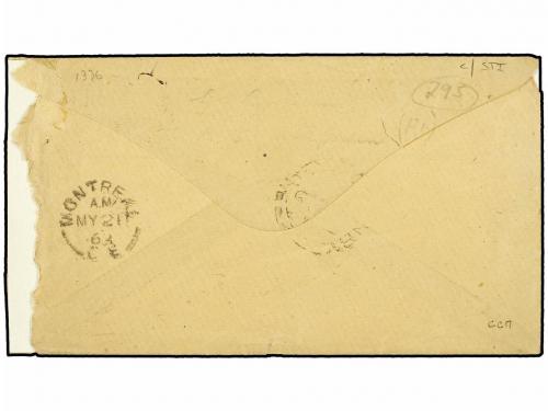 ✉ GRAN BRETAÑA. 1863 (May 20). Cover to Canada West on "St. 