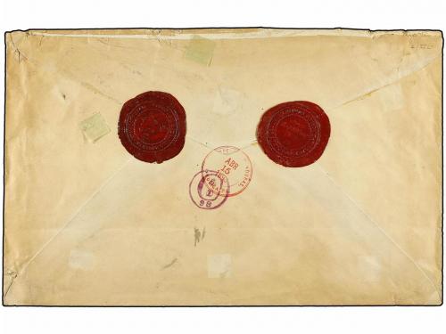 ✉ HONDURAS. Sc. 69(3),75(2). 1893. SAN JUANCITO a NEW YORK. 