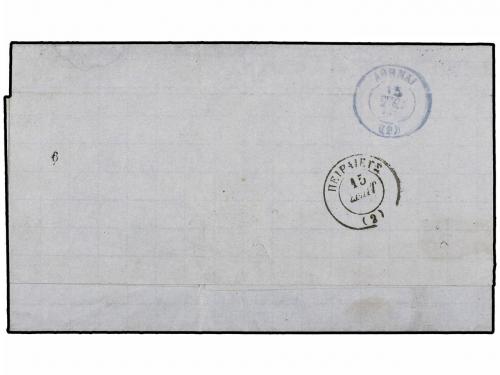 ✉ ITALIA ANTIGUOS ESTADOS: TOSCANA. Sc. 22. 1860. LIVORNO a 