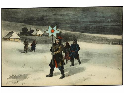 ✉ RUSIA. 1904. RUSSIA to BRUXELLES (Belgium). Postcard with 