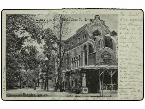 ✉ POLONIA. 1901. WIEN (Austria) to WARSAW. Postcard franked 