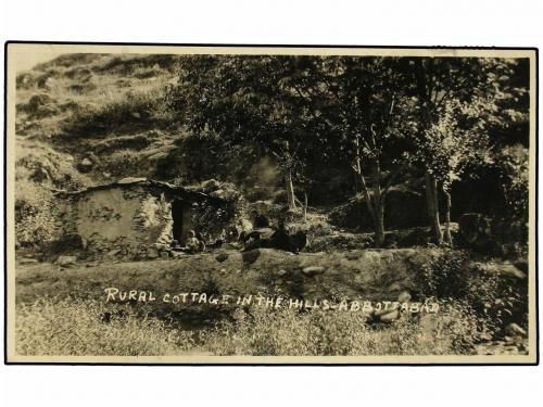 ✉ INDIA. 1931. ABBOTTABAD to GREAT BRITAIN. Postcard franked