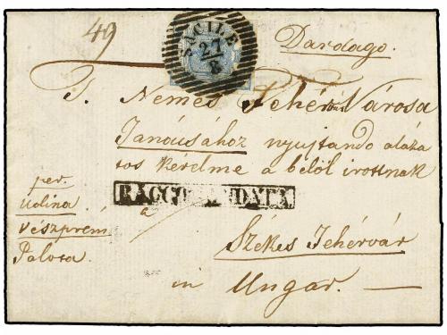 ✉ ITALIA ANTIGUOS ESTADOS: LOMBARDO-VENECIA. 1852. SICILE a 