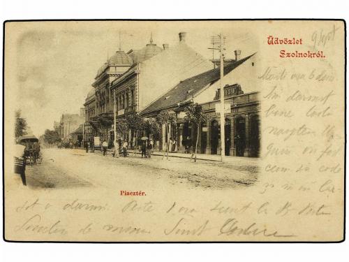 ✉ RUMANIA. 1900. HUNGARY to GALATI (Romania). Postcard frank