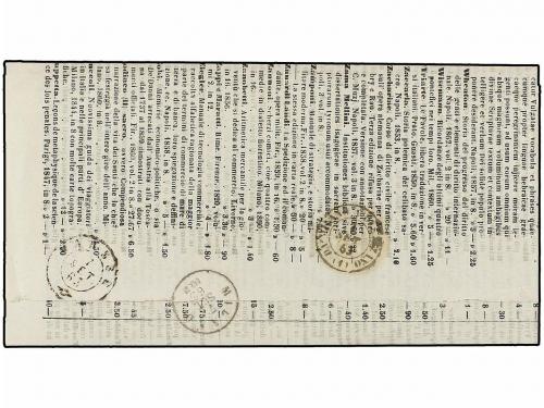 ✉ ITALIA. 1863. FIRENZE a VARESE. 2 cent. bistre. Impreso. M