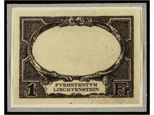 (*) LIECHTENSTEIN. Mi. 53/60 PK. 1921. FIVE Imperforate PROO