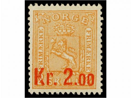 * NORUEGA. Mi. 62/64. 1905. Complete set, hinged. Michel 160