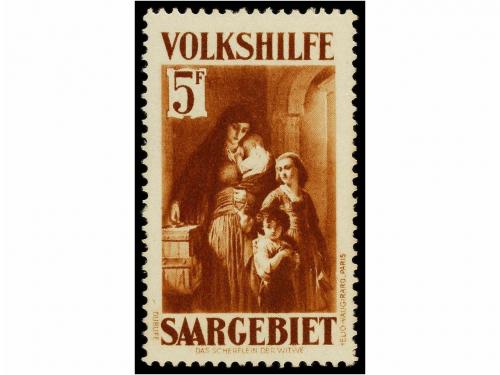 * SARRE. Yv. 148/54. 1932. Complete set, hinged. Yvert 340&euro;.