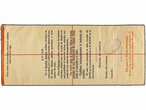 ✉ PANAMA. 1925. PANAMA a AUSTRIA. Sobre de Certificado de 5 