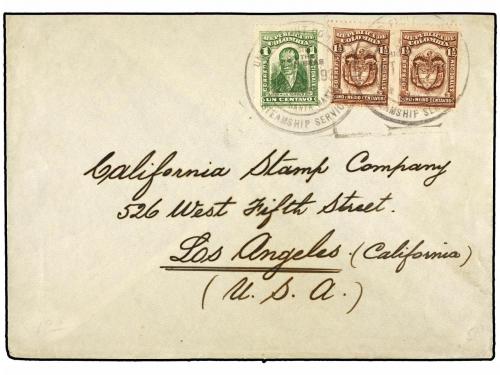 ✉ COLOMBIA. 1928-37. COMPAÑIA MARÍTIMA UNITED FRUIT COMPANY 