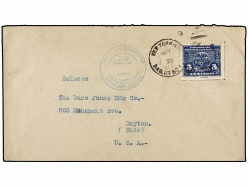 ✉ COLOMBIA. 1928-37. COMPAÑIA MARÍTIMA UNITED FRUIT COMPANY 