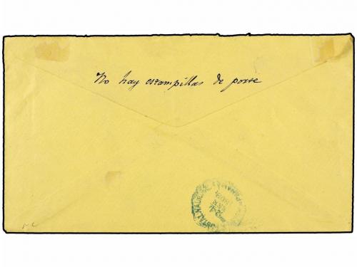 ✉ COLOMBIA. 1903. TUMACO a PANAMA. Manuscrito "Franca, pago 