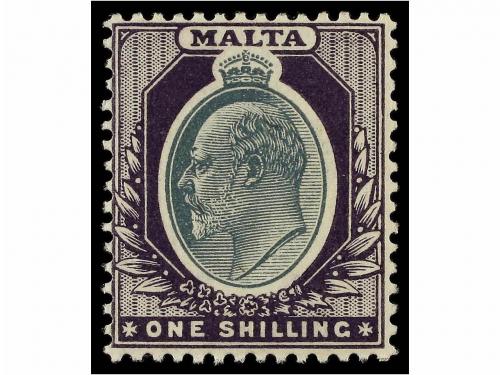 ** MALTA. Sg. 38/44. 1903. Complete set, never hinged. Stanl