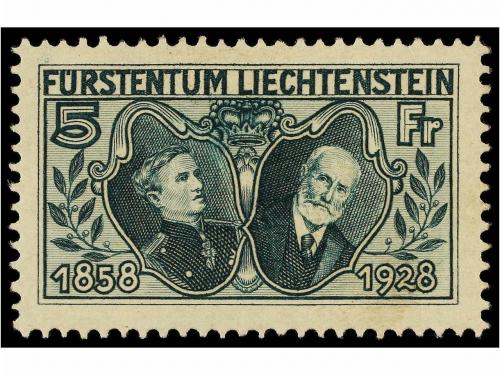 * LIECHTENSTEIN. Mi. 86/89. 1929. Final four values, light h