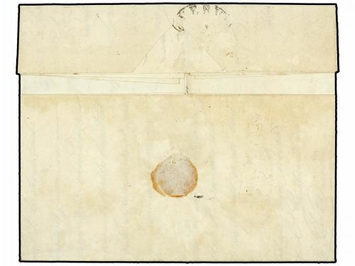 ✉ PERU. 1834. LIMA a FRANCOMONT (Bélgica). Encaminada hasta 