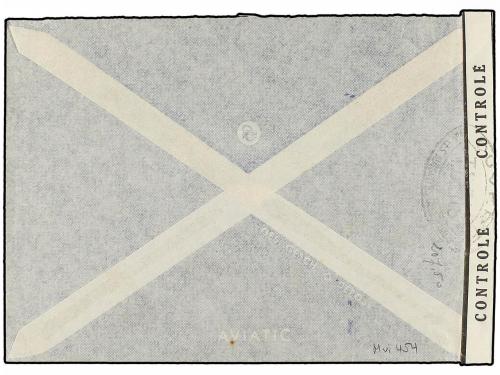 ✉ SUIZA. 1941 (28-V). BUOCHS a ORAN. Primer vuelo PRO-AEREO,