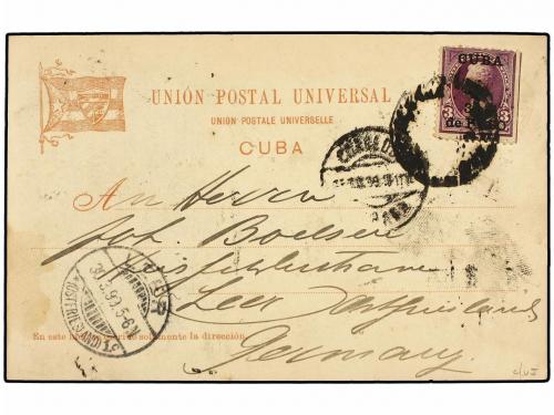 ✉ CUBA. 1899. Interesante tarjeta Postal "Partida Insurrecta