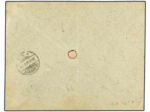✉ SURINAM. Sc. 31/35. 1898. PANAMARIBO a ALEMANIA. Serie com