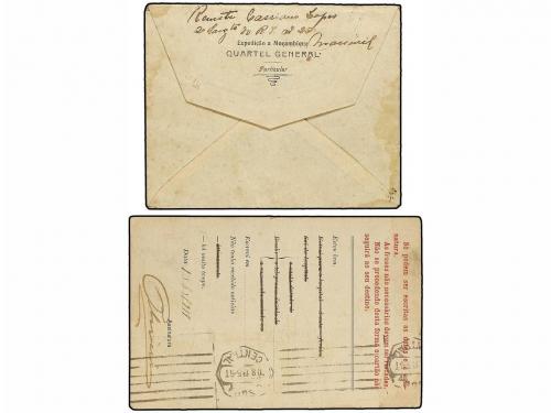 ✉ MOZAMBIQUE. 1918. MOZAMBIQUE a LISBOA. Carta y Tarjeta cir