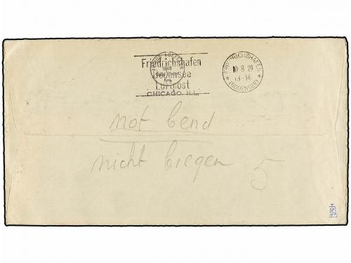 ✉ ZEPPELIN. 1929. CHICAGO to LIBAU (Latvija) with GRAF ZEPPE