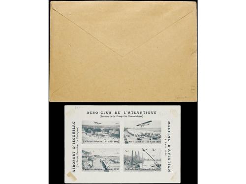 ✉ FRANCIA. 1936-37. MEETINGS D´AVIATION. 2 sobres Journees A