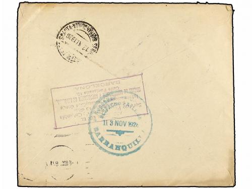 ✉ COLOMBIA. 1926. SCADTA. ARMENIA a BARCELONA (España). Circ