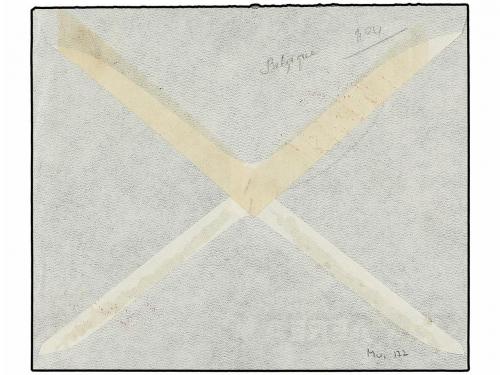 ✉ CONGO BELGA. 1934 (25-XII). LEOPOLVILLE a BÉLGICA. Primer 