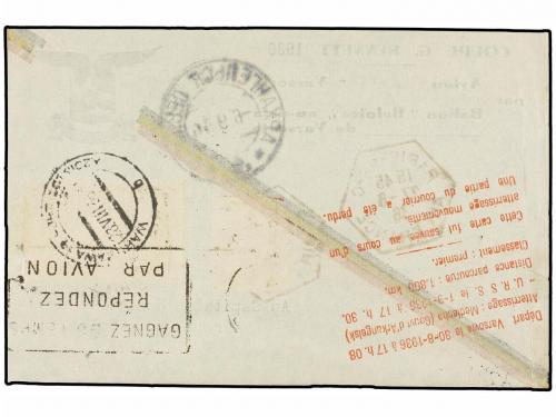 ✉ FRANCIA. 1938 (27-VIII). PARÍS-VARSOVIA (Poland). COUPE G.