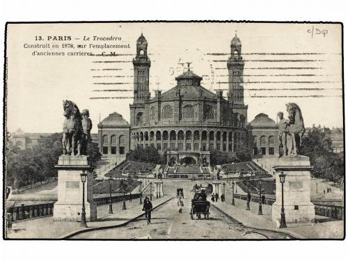 ✉ RUMANIA. 1925. PARIS to DEVA (Romania). Postcard franked b