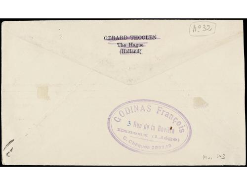 ✉ BELGICA. 1933 (1-VI). BRUSELAS a WERMELSKIRCHEN (Alemania)