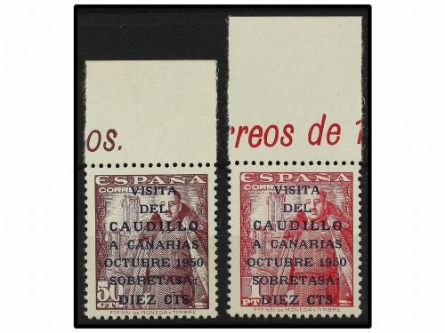 ** ESPAÑA. Ed. 1083A/B. CANARIAS CORREO. I TIRADA. Serie com