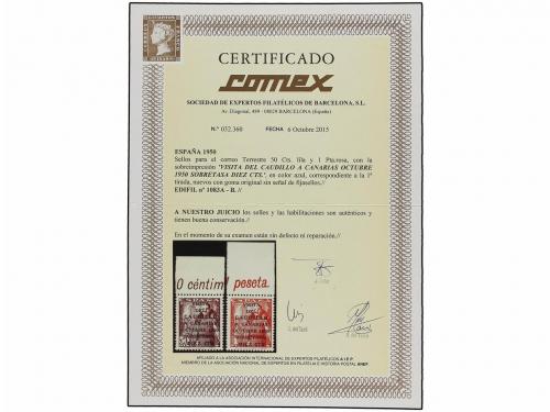** ESPAÑA. Ed. 1083A/B. CANARIAS CORREO. I TIRADA. Serie com