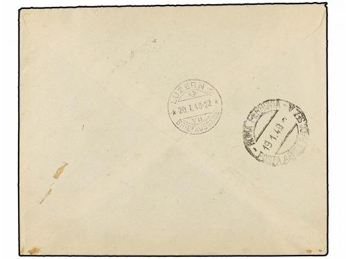 ✉ TRIESTE. 1948. TRIESTE a SUIZA. Precioso franqueo, circula