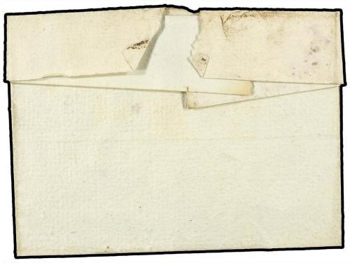 ✉ ESPAÑA: PREFILATELIA. (1842 CA.). Envuelta sin fechar marc