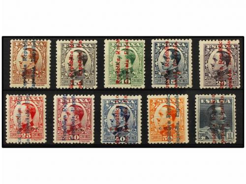 * ESPAÑA. Ed. 593/603H. SERIE COMPLETA con habilitación C.U.