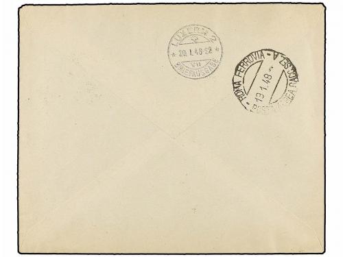 ✉ TRIESTE. 1948. TRIESTE a SUIZA. Precioso franqueo, circula