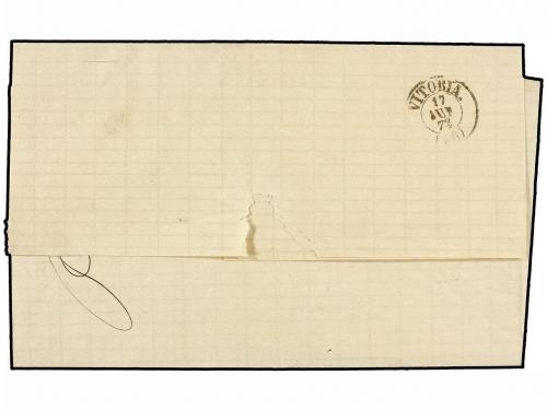 ✉ ESPAÑA. Ed. 132, 133, 141. 1874. MADRID a VITORIA. 10 cts.
