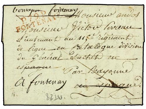 ✉ ESPAÑA: PREFILATELIA. 1811 (9 Marzo). EJÉRCITOS FRANCESES.
